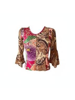 Forbidden multicolor embroidered top
